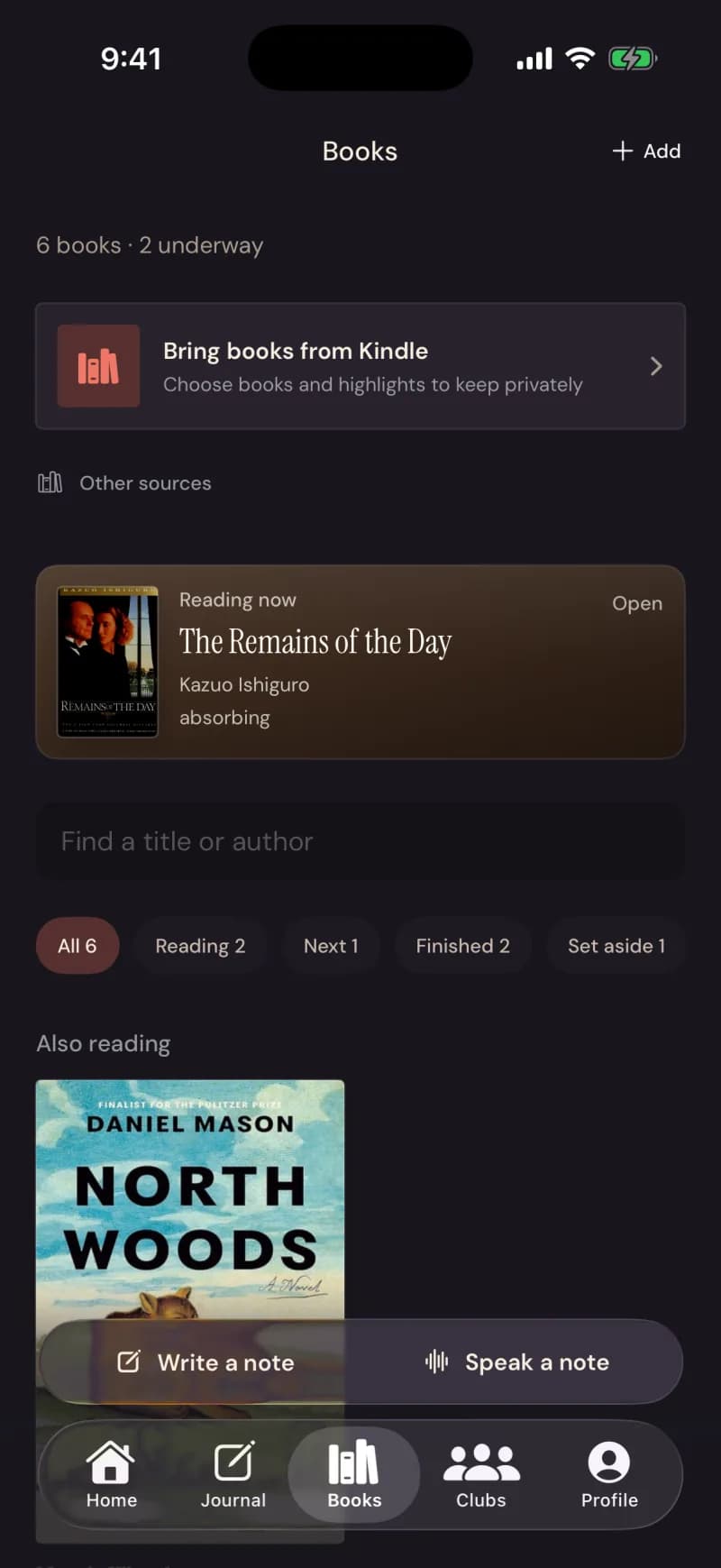 Books: your shelf, reading now, and the states each book is in